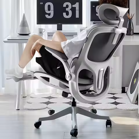 Hbada P2 Human Engineering Office Manager Chair Reclining Office Chair with Footrest for boss Chairs