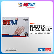 OKEPLAST - Plester Luka BULAT Anti Air 25mm | Plastic Rounded Bandages P3K