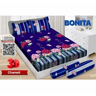 Bonita luxury Bed cover, rubber Bed sheet, size 180x200 chameli
