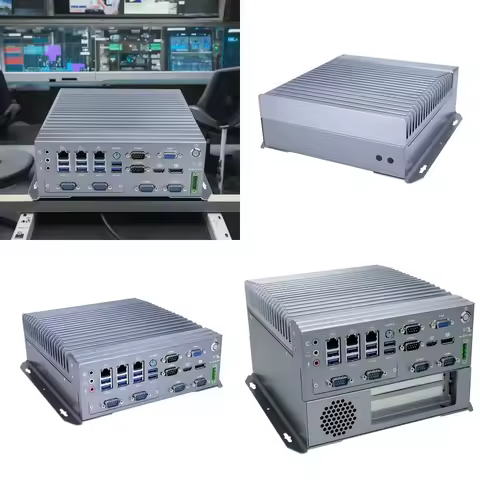 Industrial Computer 6 COM 3 LAN Fanless Mini PC Core I7 6700T I5 6500T I3 6100T Fanless Industrial P