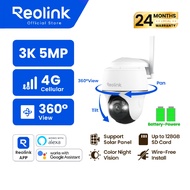Reolink Go PT Plus : Time Lapse 4G LTE Cellular Security Camera Outdoor, 5MP Security Camera - B4GPT