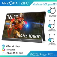 Màn hình chơi game di động ARZOPA-Z1FC 161 144Hz 100% sRGB 1080P HDR với màn hình máy tính xách tay 