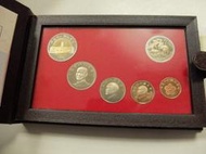 AC102 丙子鼠年85年硬幣生肖套幣 精鑄版 盒附說明書-無收據