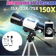 F30070M single-tube high-definition telescope, space astronomical telescope with viewfinder, large-a