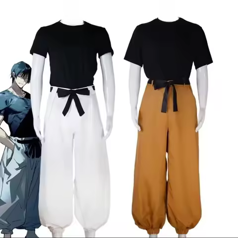 HUY Jujutsu Kaisen Toji Fushiguro Cosplay Costume Anime Fushiguro Toji Cosplay Uniform Top Pants Sui