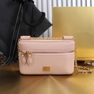 EIV6 Loro Pian * Lunch Box Box Bag Shoulder Crossbody Portable Genuine Leather Female Small Square B