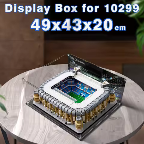 Acrylic display box for lego 10299 display case for Santiago Bernabéu Stadium bricks dustproof clear