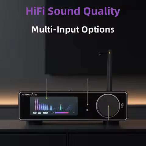 AIYIMA A80 TPA3255 PFFB Bluetooth DAC Stereo Power Amplifier 300Wx2 Class D 2.0 HiRes Digital Amp wi