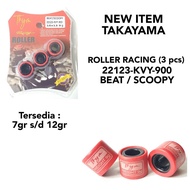 ROLLER ROLER RACING BEAT SCOOPY SPACY KVY (3 PCS) SPARE PARTS TAKAYAMA