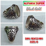 Super alpaca burnt alpaca agate ring.29