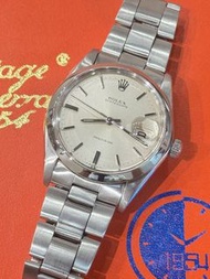 🧺洗衣街店🧺🌈🌈新返貨啦🌈🌈Rolex Oyster Date 6694🩶原裝銀色面🩶手動上鍊 34mm 淨錶💙連原裝7835夾扁帶👔KCB1576(旺角洗衣街店）