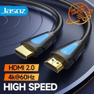 Jasoz 4K HDMI Cable 4K HDMI 2.0 High Speed 18Gbps Supports 4K 60Hz HDCP 2.2 1080p Ethernet ARC 3D 1เ