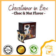 Chocotainer Choc & Nut Chocolate Energy Bar in Box | No Added Sugar Free Dark Chocolate Halal Snek D