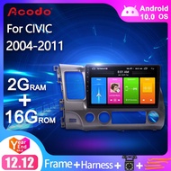 ACODO Android 12.0 Car Radio Multimedia Player For Honda Civic FB 2004-2011 Navigation GPS 2 din RAM 2G ROM 32G