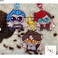 Arcane character one side Epoxy Acrylic keychain