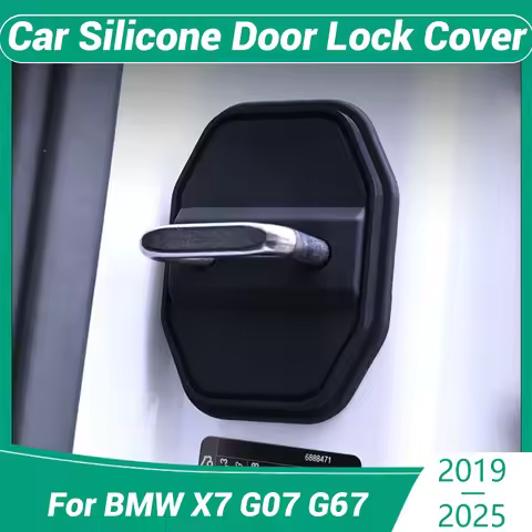 For BMW X7 G07 G67 2019-2025 Car Decorat Protecte Door Lock Cover Decoration Accessories Silicone Mu