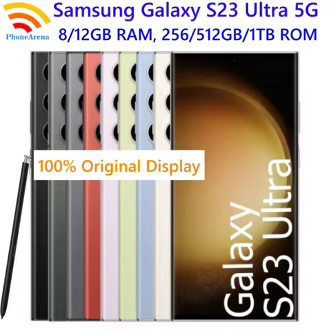 Samsung Galaxy S23 Ultra 5G S918U1 S918B S918N 6.8" 8/12GB RAM 256/512GB/1TB ROM Snapdragon NFC S Pe
