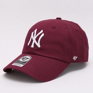 47แบรนด์ใหม่เกาหลีเบสบอลหมวก โลโก้ใหญ่ด้านบนนุ่ม NY Yankees หมวก duckbill LA Dodgers หมวกแดด