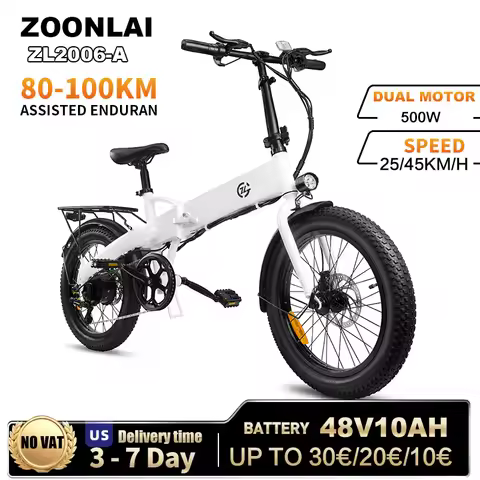 Electric Bicycle ZOONLAI ZM-L24 500W Motor 36V10.4AH Hidden Battery 24*1.95 Inch E-Bike 7 SPEED GEAR