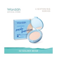 Wardah lightening powder feel two way cake 02 golden beige 12g