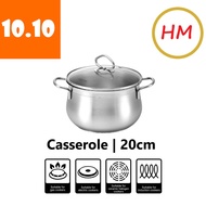 La gourmet Classic Casserole with Glass Lid 20CM x 12.8CM