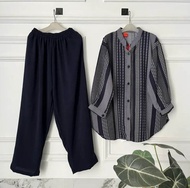 SETELAN WANITA CRINKLE DAILY KEKINIAN UKURAN JUMBO / SETCEL BOTEGA PREMIUM