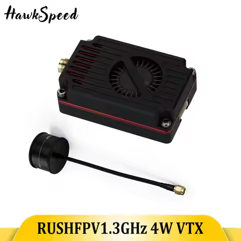RUSHFPV 1.3GHz 4W VTX with SMA Omni-directional Antenna Support IRC Tramp Protocol Video Transmitter