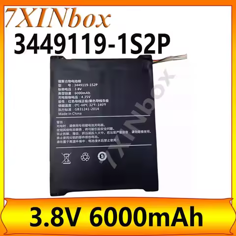 7XINbox 3449119-1S2P 3.8V 6000mAh Laptop Battery For ALLDOCUBE iPlay 20 Pro Tablet Series