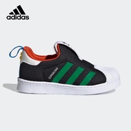 adidas阿迪达斯春秋季SST360 LEGO乐高男婴童一脚蹬学步鞋贝壳头儿童运动鞋FX4924黑色22码/125mm/5-k