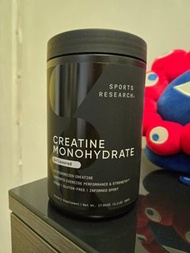 Sports Research Creatine Monohydrate 肌酸 Unflavored 500g
