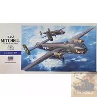 Hasegawa 1/72 B-25J Mitchell U.S. Army Air Force Bomber Model World War Aircraft Assembled
