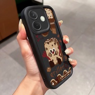 Casing hp For OPPO A5 Pro 4G A5 Pro 5G A5 Energy Case Brown Bread Cartoon Sweet Cover Softcase Silic
