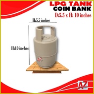 ☈ ❂ ◬ LPG Coin tank Ipon/savings Challenge alkansya 10 inches