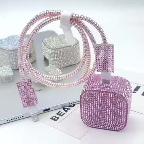 New Advanced Diamond Charger Protector Cover for Apple 40w Fast Charger Head Protective Case Spring 