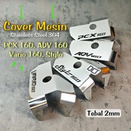 MESIN Engine Cover Engine Protector Engine Cover Pcx 160 Vario 160 Adv 160 Thick Stainless Steel Material Anti Rust Engine Guard Pcx 160 Vario 160 Adv 160