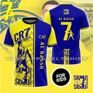For Kids Cristiano Ronaldo Sublimation Tshirt | Baju Cristiano Ronaldo