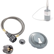 camping moon CAMPINGMOON 2 Outlet Adapter for 1Lb Propane Tank and EN417 Lindal Valve Device with 23