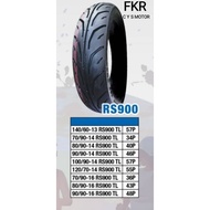 FKR TAYAR TYRE RS900 Tubeless 60, 70, 80, 90, 100, 120, 130, 140, 150 - 13, 14, 16, 17, 18