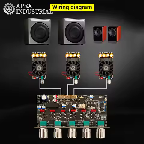 ZK-PRO2 Fever Pre Stage Tone Board 2.1 Channel Subwoofer with Qualcomm Bluetooth Decoding QCC3034+ES