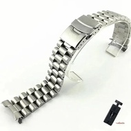 20 มม.22 มม.สแตนเลสสตีลสําหรับ Seiko SKX009 SKX007 SKX011 ปลายโค้งเปลี่ยนสายคล้องเครื่องมือสร้อยข้อม