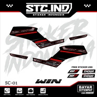 HONDA STRIPING STICKER WIN 100 40HONDA