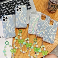 GC170 CLARITY Swirl Hologram Case Silver Textured With Charm - Hardcase/ Casing For Samsung A17 A26 