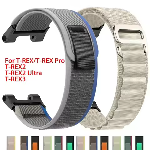 Nylon Band For Huami Amazfit T-REX 3/2 Sport Loop Strap Replaceable For Xiaomi Amazfit T-Rex/T Rex P