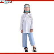 Kids Dentist Costume –White Lab Coat Role Play Outfit for Career Day, Stage Performance & Halloween