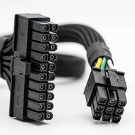 for Dell Motherboard with 6 Pin Port 24 Pin to 6 Pin ATX PSU Power Adapter Cable 13.3-inch(34cm)