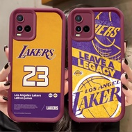 A-42 Lakers Case for VIVO Y02t Y21 Y02a Y33s Y02 Y21a Y21e Y21s Y33t Wine Red