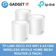 TP-LINK DECO X10 WIFI 6 AX1500 WIRELESS WHOLE HOME MESH ROUTER (REPLACED DECO M9 PLUS)