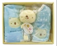藍色熊熊款-Anano cafe日製 寶寶禮盒三件組