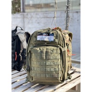 37l rush 24 5.11 tactical backpack yellow + moss green