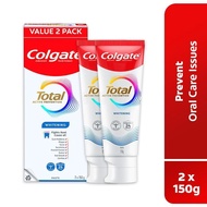 Colgate Total Whitening Toothpaste 2x150gFast Shipping
